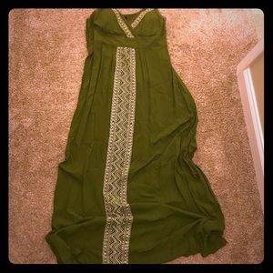 Floor length sundress Olive Green Large